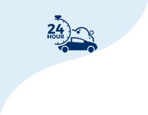 24 hour car wash icon